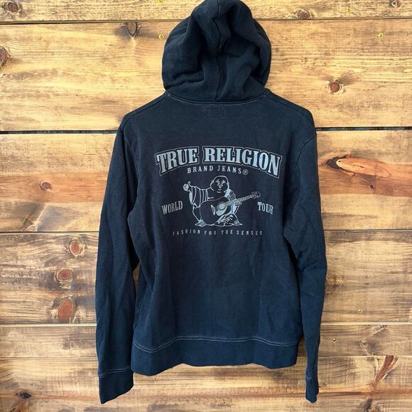 True Religion Other - True-religion Men's Black and Navy Hoodie